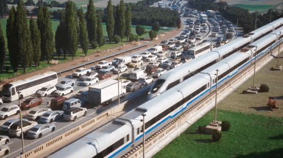 פרויקט מסילות החוף המהירות (צילום: רכבת ישראל)