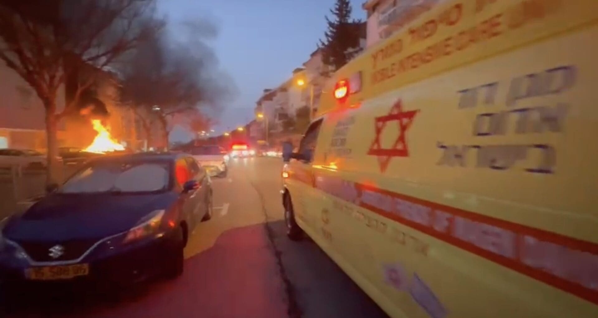 נפילת פצצת מצרר בחיפה: היום ה-38 של המערכה מול איראן – 6/4/26 (צילום: מד״א)