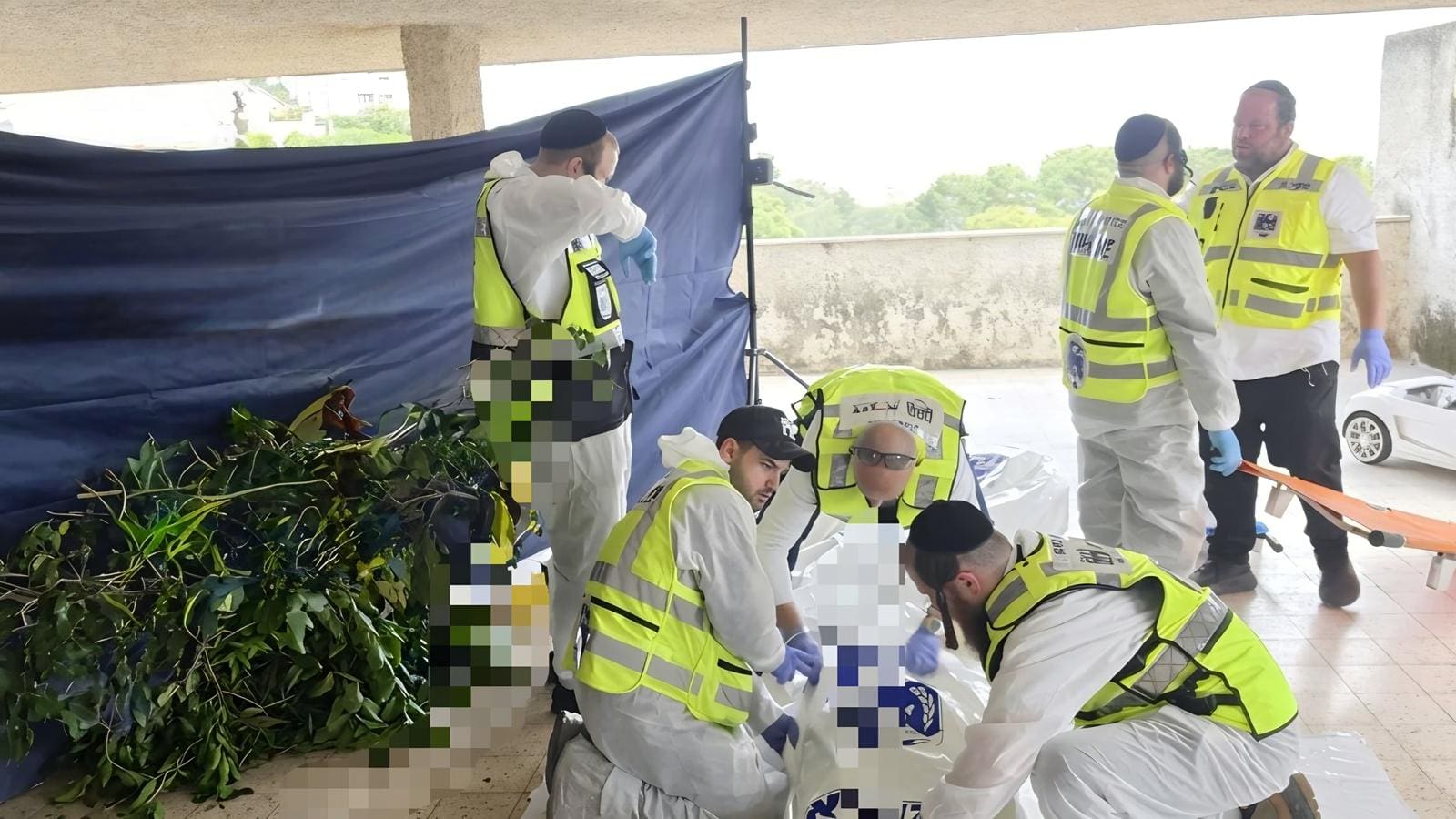 ארבעה הרוגים מפגיעת טיל איראני בחיפה (צילום: זק"א)