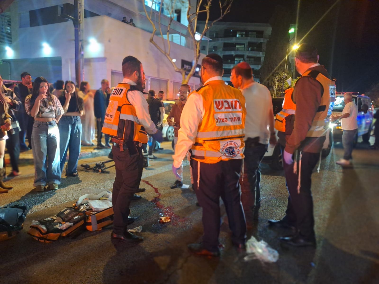 רוכב קורקינט נפגע בקריית אתא (צילום: איחוד הצלה)