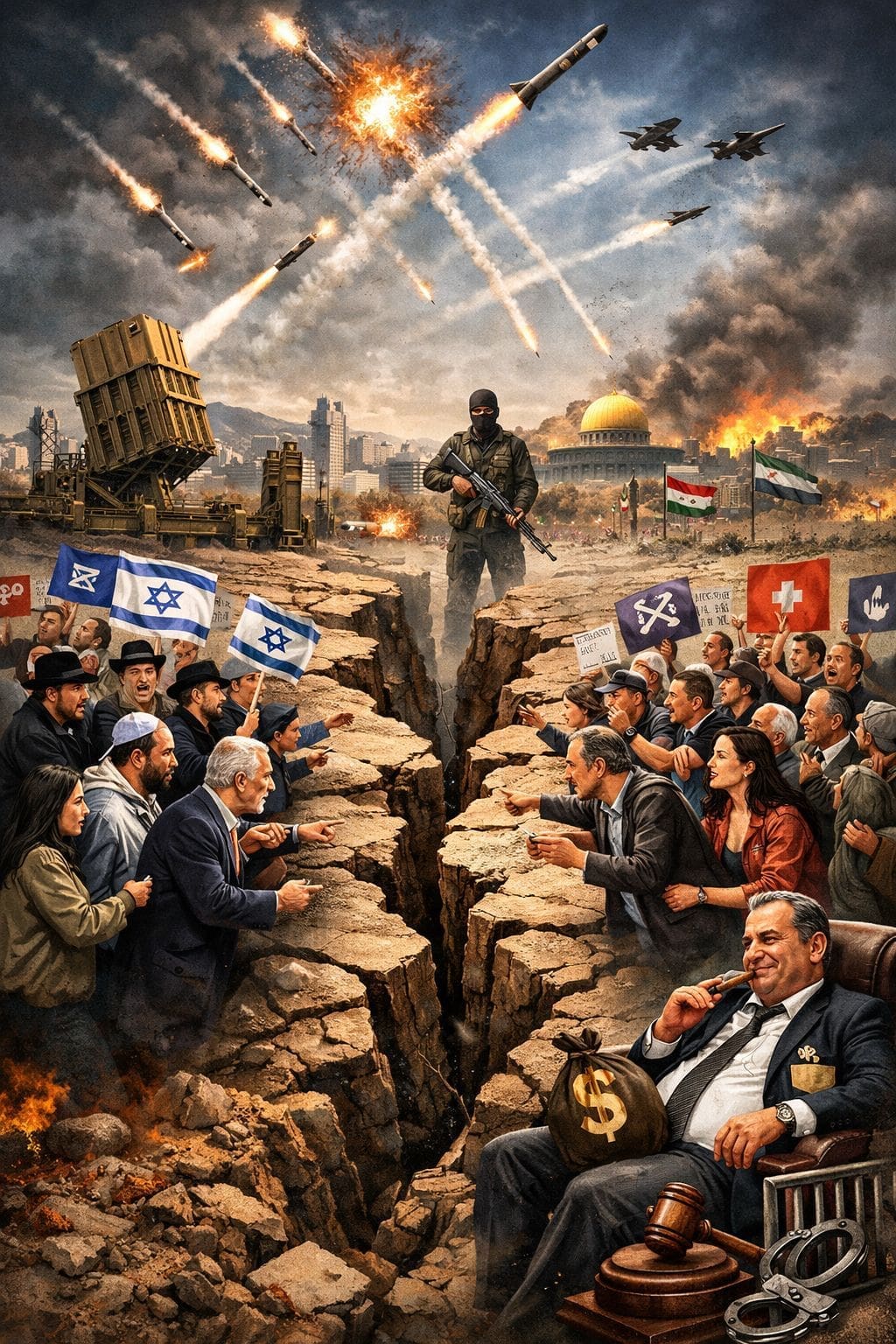 סדקים בכיפת הברזל החברתית (יעקב רוב - AI)