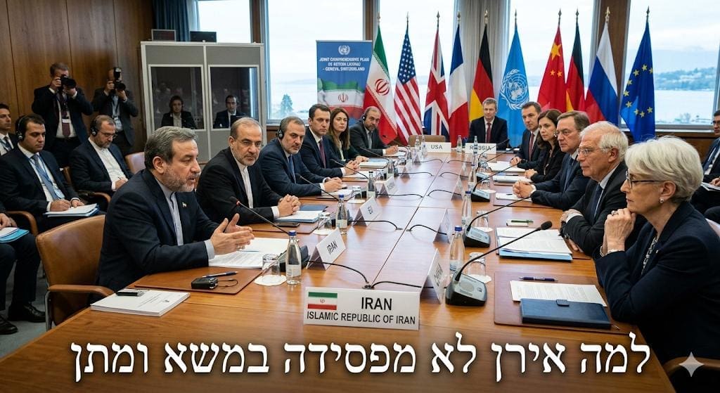 למה איראן לא מפסידה במשא ומתן (יעקב רוב - AI)
