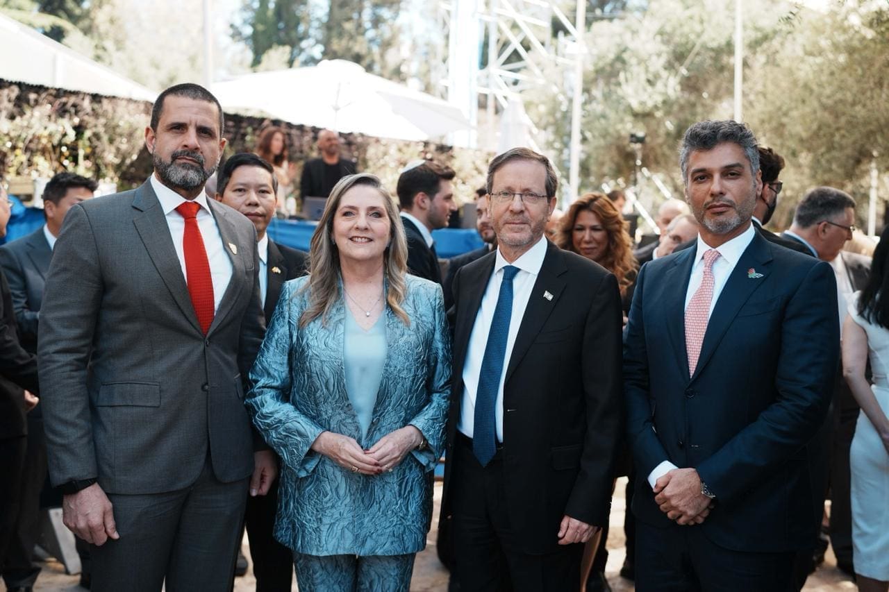 קבלת הפנים המסורתית לסגל הדיפלומטי המוצב בישראל (צילום: אלעד מלכה)