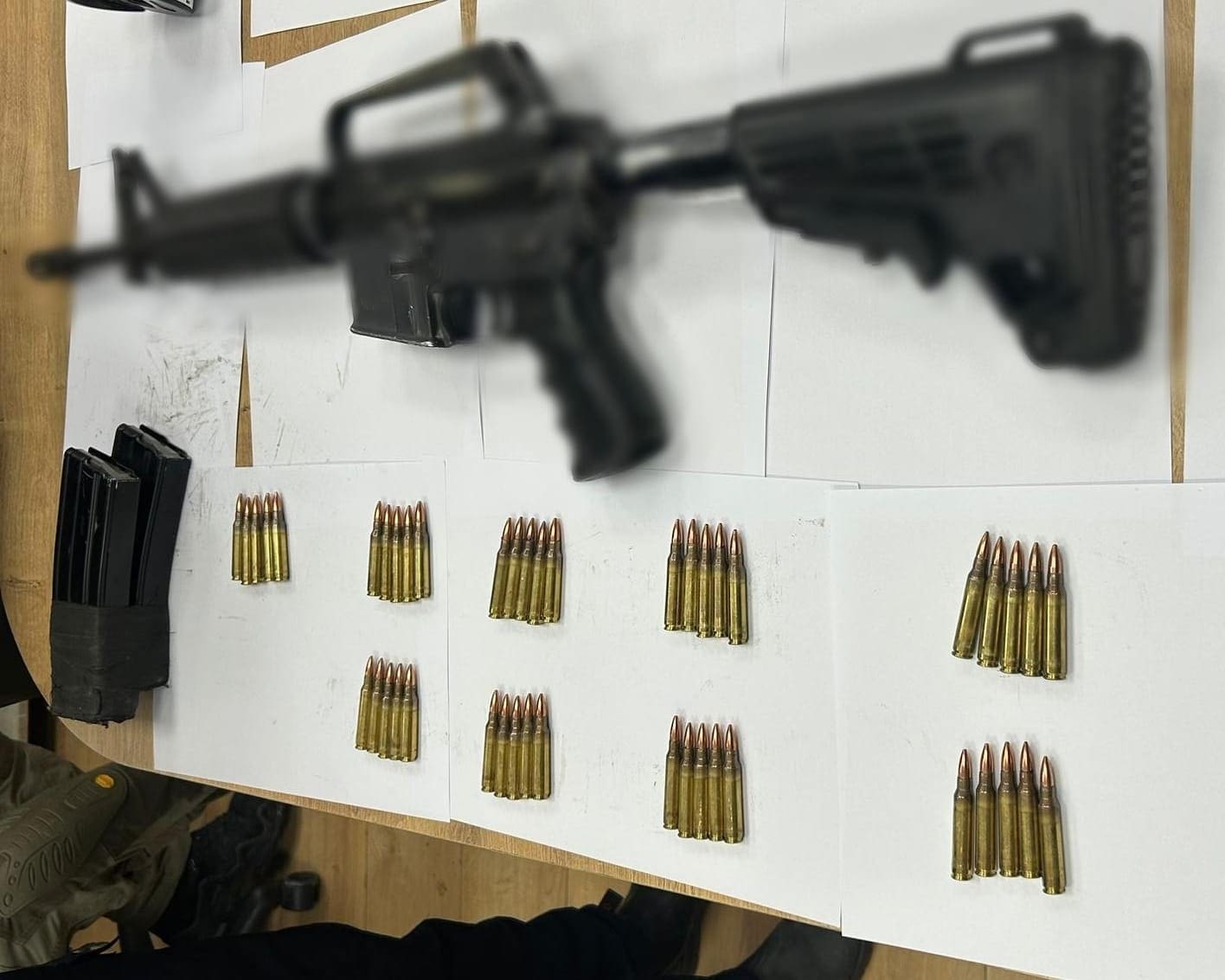רובה סער מסוג M-16 (צילום: משטרת ישראל)