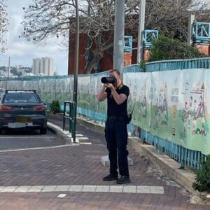 מבצע אכיפת תנועה מוגבר סביב מוסדות חינוך בנשר – דוברות המשטרה – מצ״ב תיעוד 28/4/26 (צילום: משטרת ישראל)