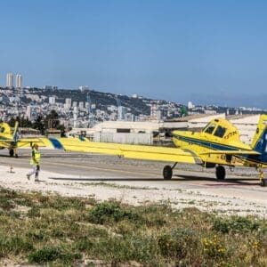 טייסת ״אלעד״ קיימה תרגיל מבצעי בנמל התעופה חיפה 29/4/26 (צילום: אנתוני הרשקו)