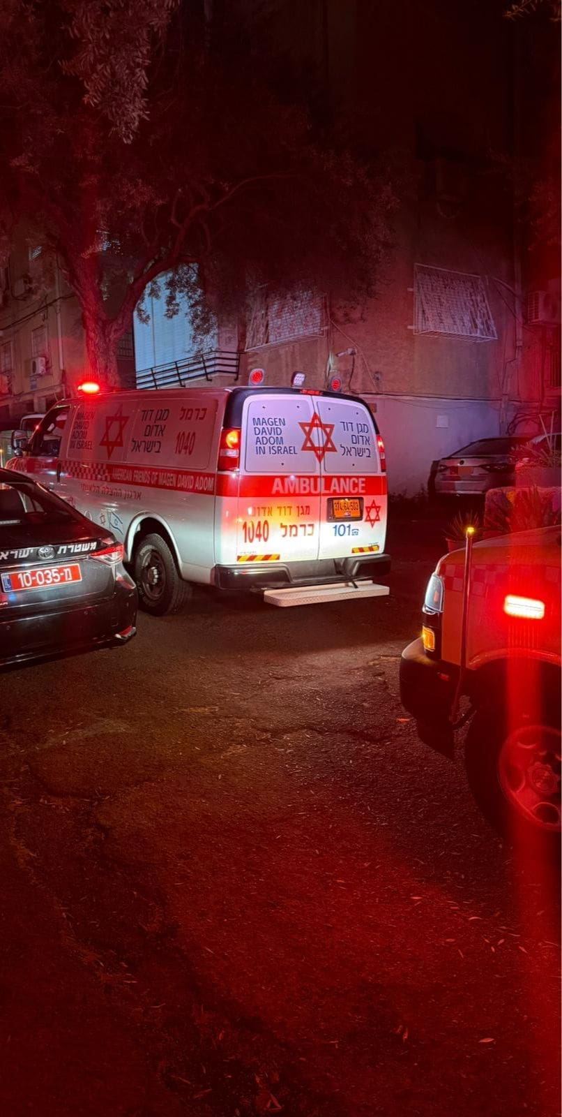 חשד לדקירה בחיפה: גבר בן 48 פונה במצב קשה לבית החולים 4/5/26 (צילום: מד״א)