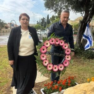 טקס יום הניצחון על גרמניה הנאצית נערך בטירת כרמל 4/5/26 (צילום: דוברות עיריית טירת כרמל)