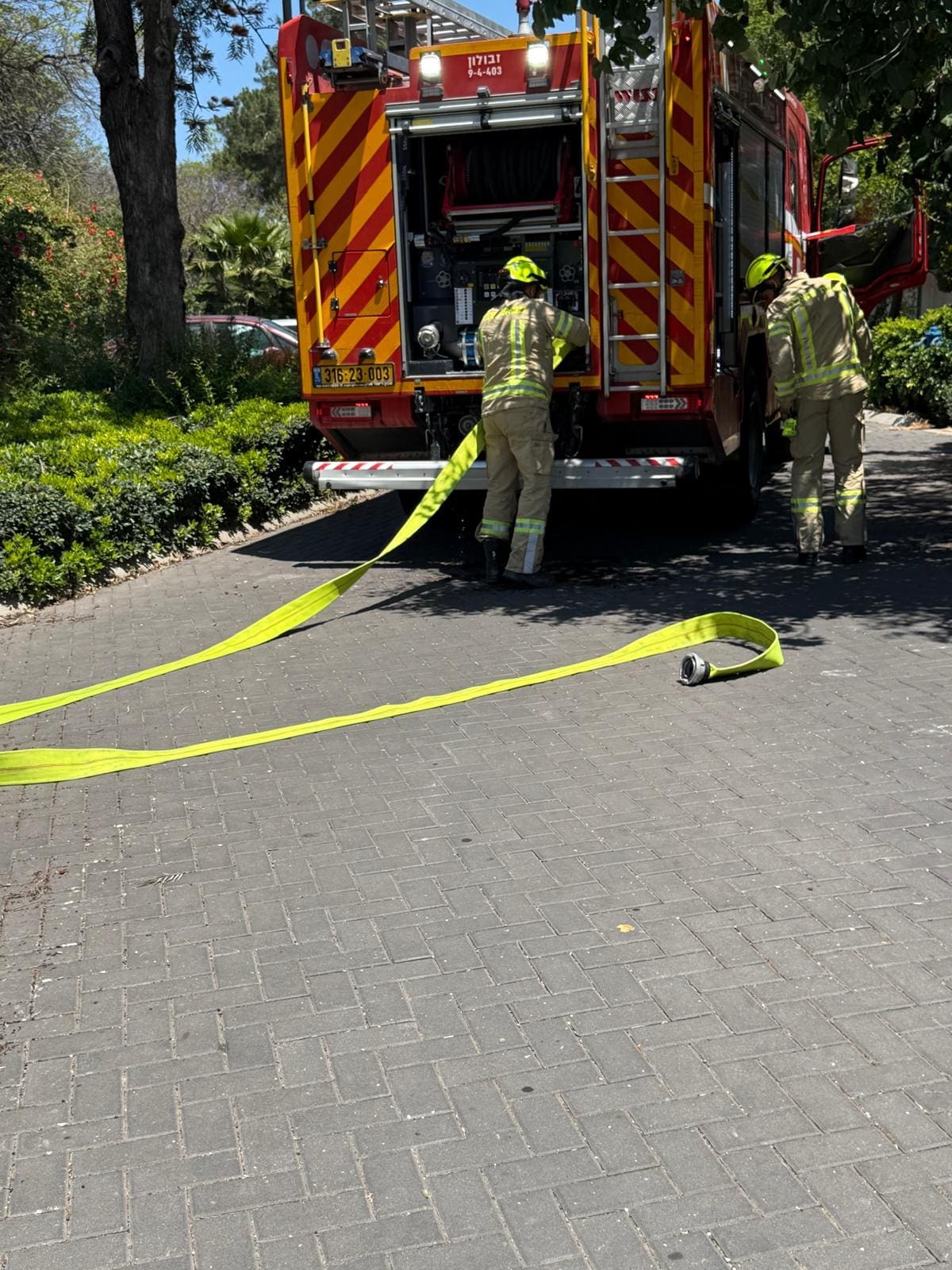תרגילי כבאות רחבי היקף באזור חיפה והכרמל לקראת עונת השריפות - דוברות כבאות והצלה לישראל | מחוז חוף 7/5/26 (צילום: כבאות והצלה לישראל)