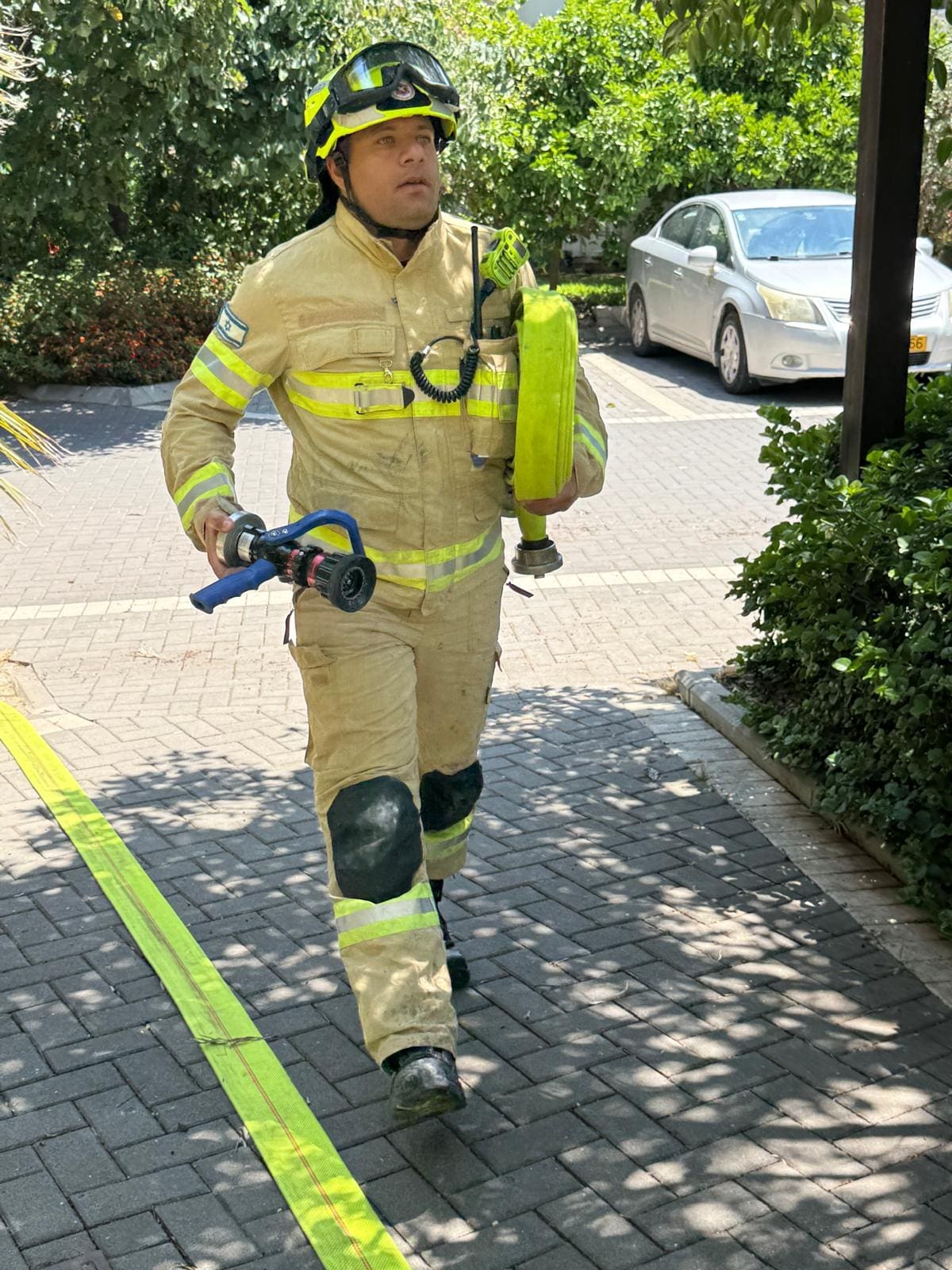 תרגילי כבאות מבצעי בקיבוץ לוחמי הגטאות 7/5/26 (צילום: כבאות והצלה לישראל)
