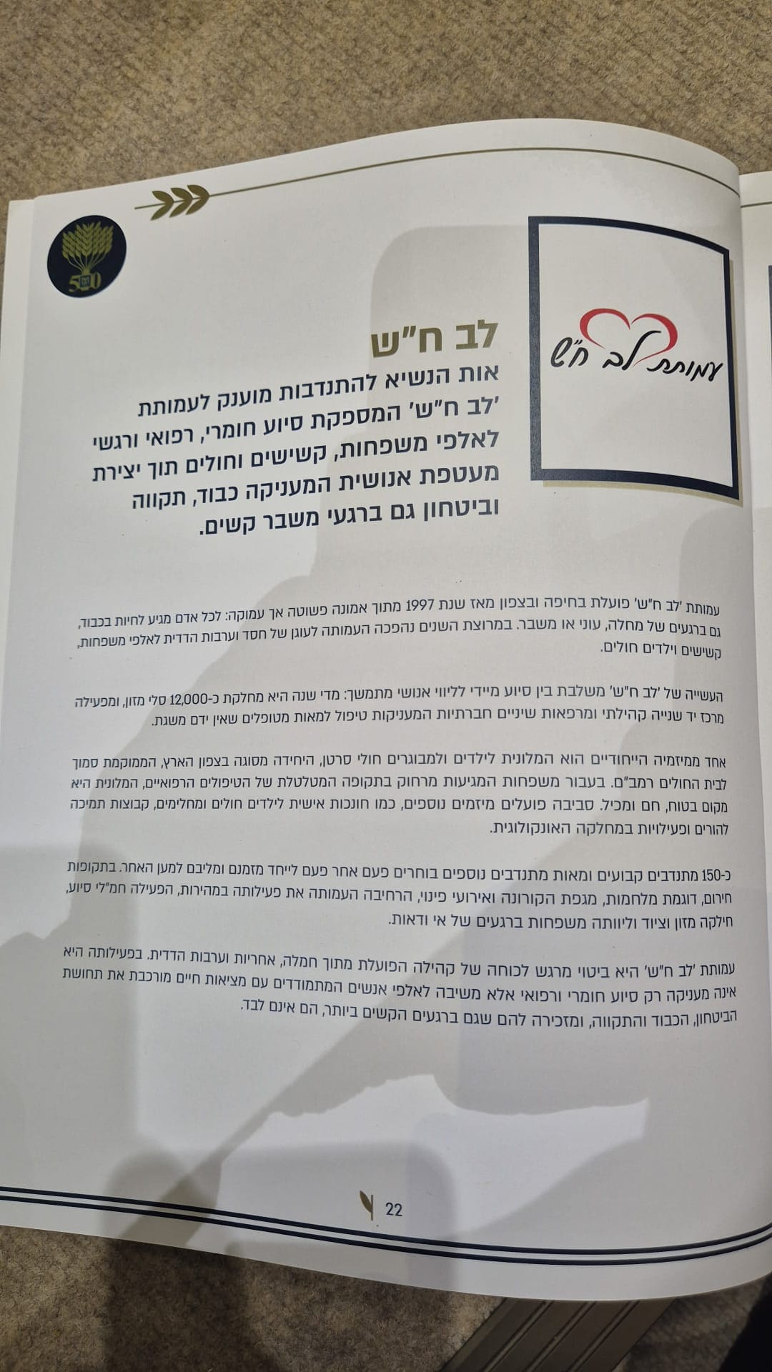 "אות הנשיא להתנדבות" לשנת תשפ"ו הוענק לעמותת לב ח"ש מחיפה (צילום: עו״ד רון ברנט)