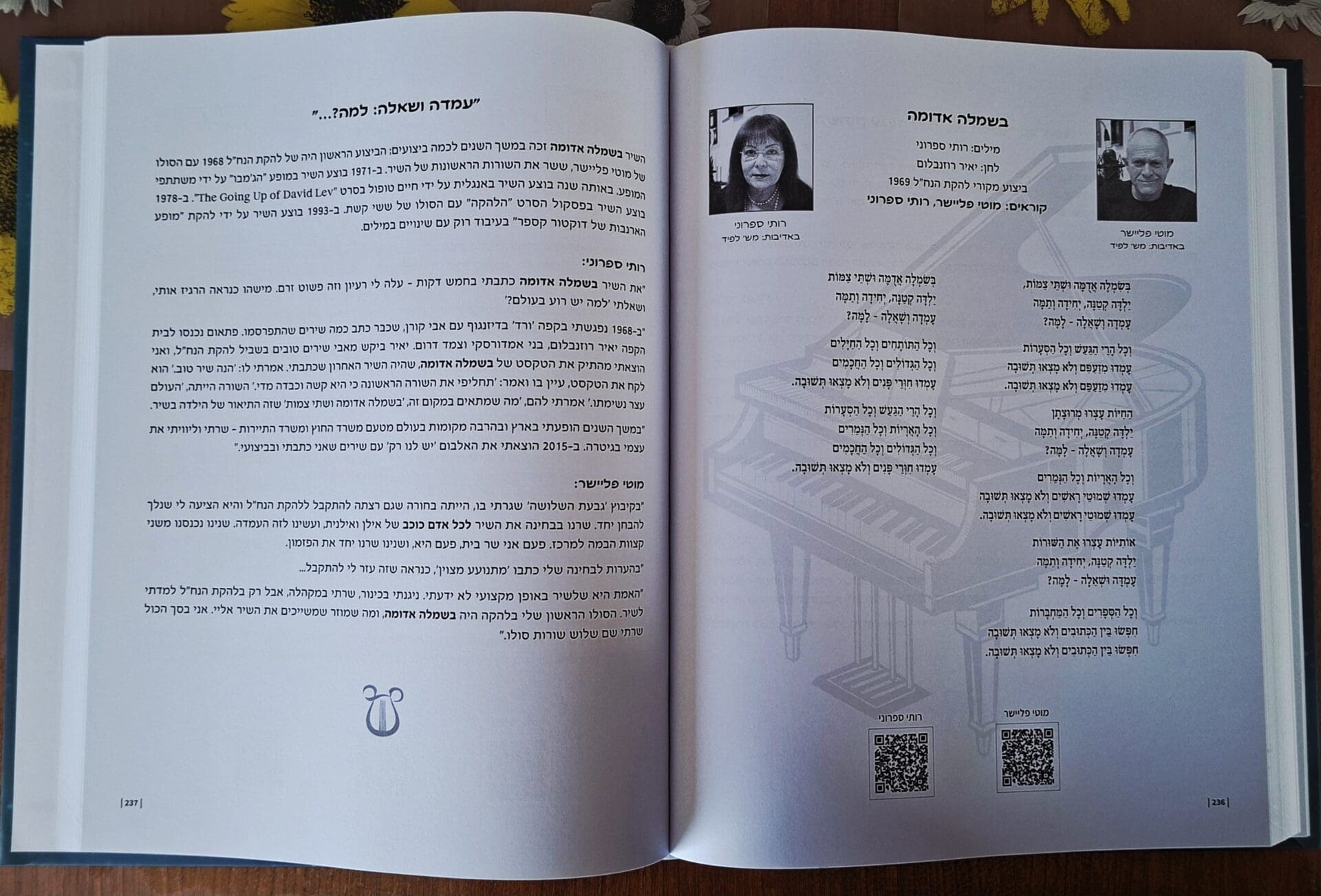בבית רותי ספרוני - מתוך הספר: כוכבים קוראים שירים, אודות רותי ושירה "בשמלה אדומה" (צילום: רחלי אורבך)
