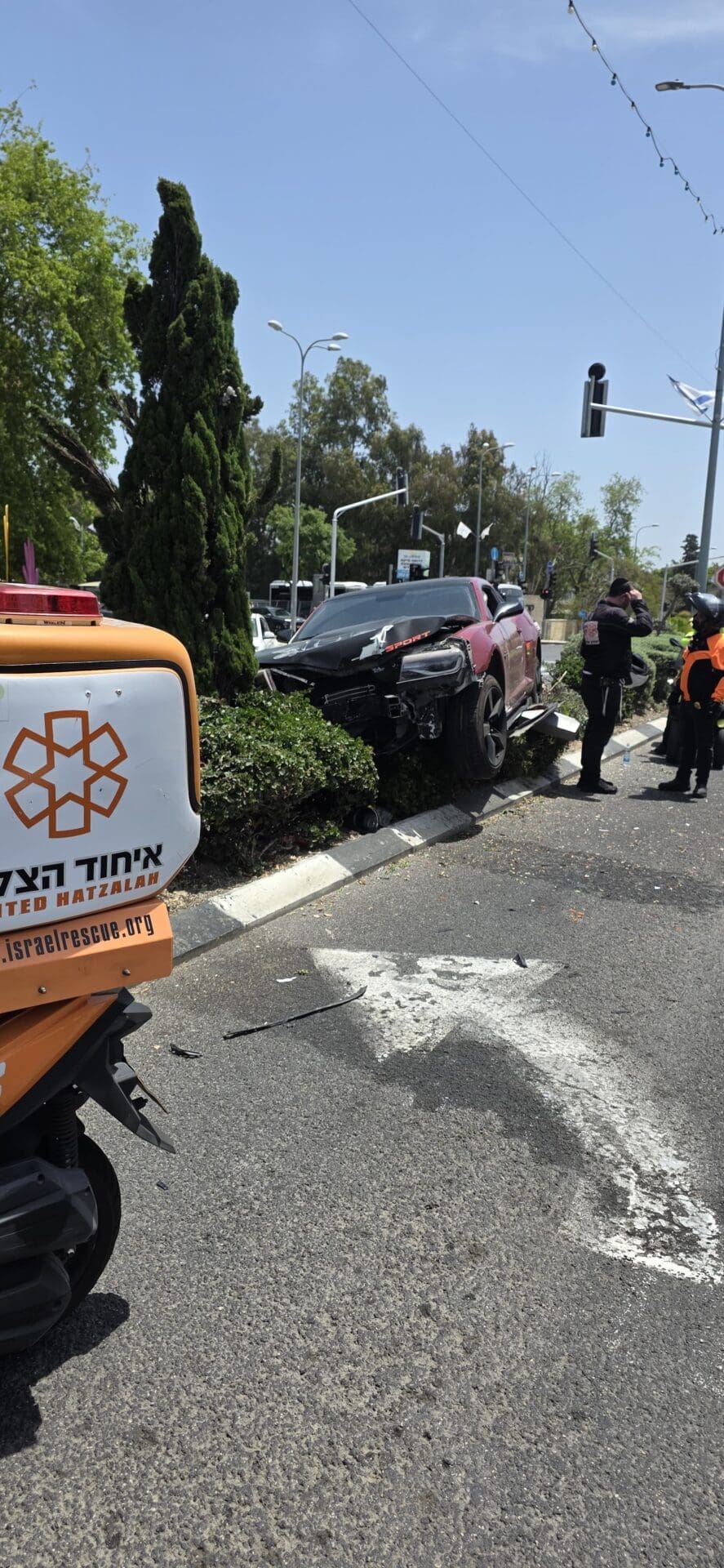 תאונת דרכים עצמית בקרית חיים – פצוע קל 13/5/26