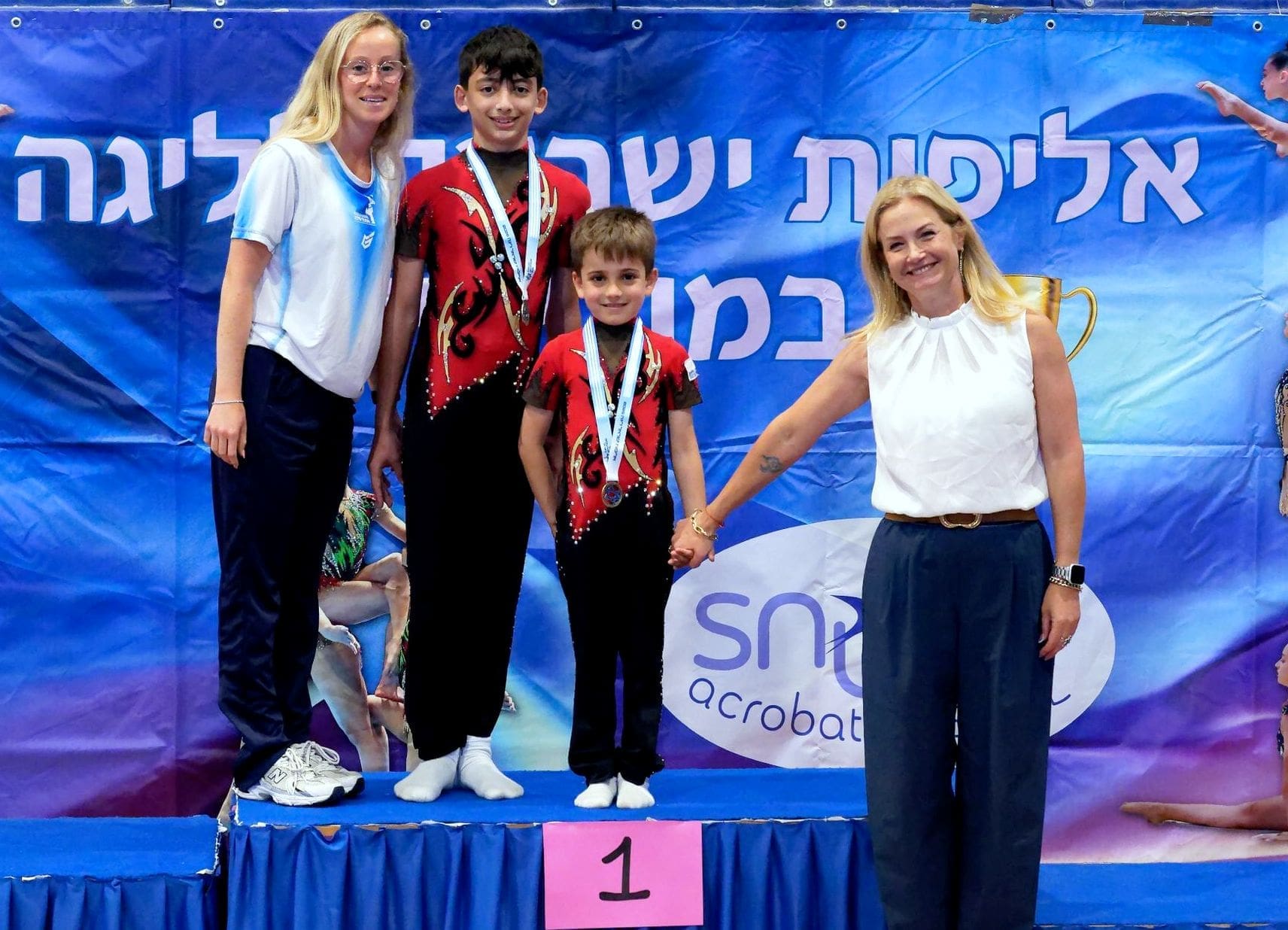 הישגים מדהימים ל"מעופפי חיפה" באליפות ישראל באקרובטיקה • זכו ב-16 מדליות זהב, כסף וארד (צילום: באדיבות רומן פרידמן)