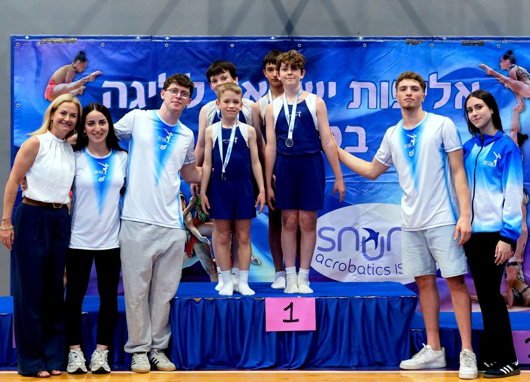 הישגים מדהימים ל"מעופפי חיפה" באליפות ישראל באקרובטיקה • זכו ב-16 מדליות זהב, כסף וארד (צילום: באדיבות רומן פרידמן)