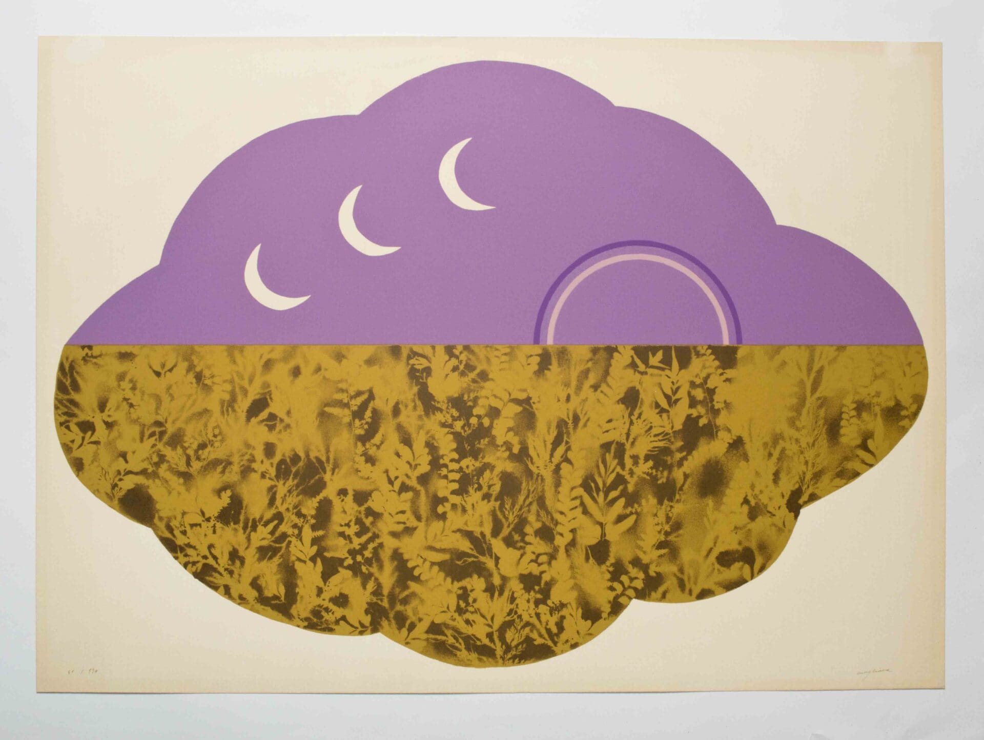מילביה מליאנה (נ. איטליה) קשת בענן, 1970 הדפס רשת (צילום: מוזיאוני חיפה)