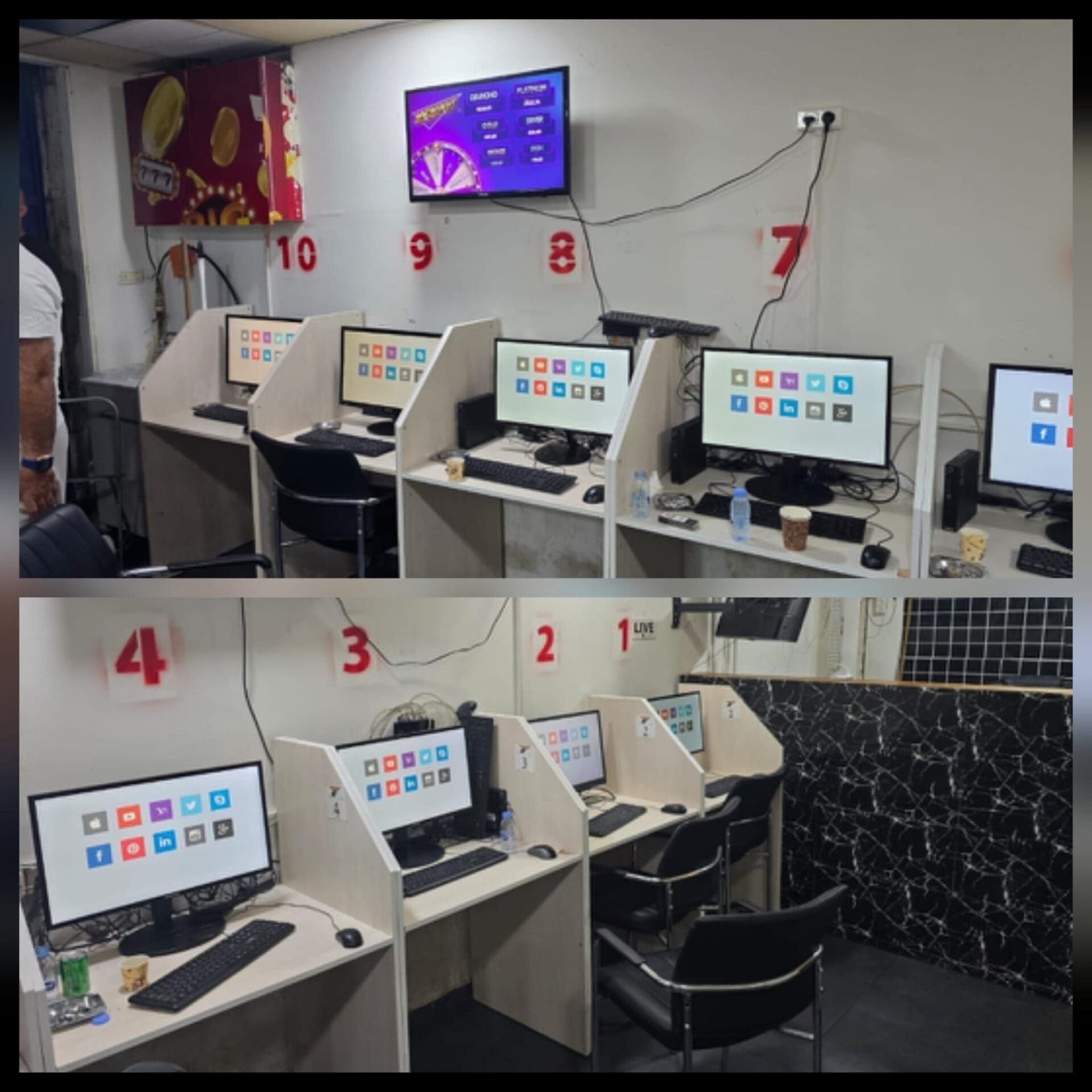 נחשפו בתי הימורים בלתי חוקיים בחיפה ובנהריה 17/5/26 (צילום: דוברות המשטרה)