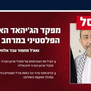 צה״ל חיסל את מפקד הג׳יהאד האסלאמי הפלסטיני במרחב הבקעא 18/5/26