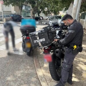 מבצע אכיפה נרחב בחיפה: 103 דו״חות תנועה נרשמו 20/5/26 (צילום: דוברות המשטרה)