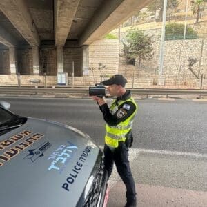 מבצע אכיפה נרחב בחיפה: 103 דו״חות תנועה נרשמו 20/5/26 (צילום: דוברות המשטרה)