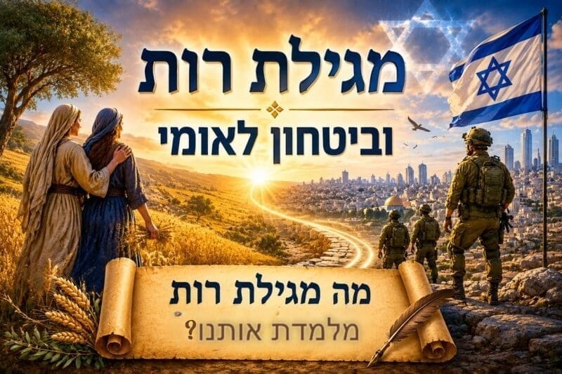 מגילת רות והקשר לביטחון לאומי (צילם :יעקב רוב Chat GPT)
