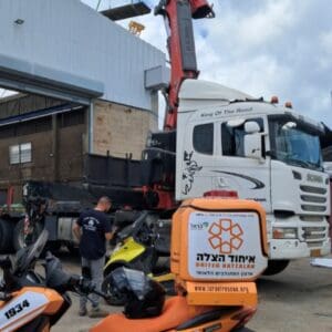 פועל בן 27 נפל מסולם באתר עבודה בחיפה 21/5/26 (צילום: דוברות איחוד הצלה – מחוז צפון)