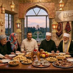 עיד אל אדחא – חג הקורבן – חיפה: המקום שבו החגים חיים זה לצד זה (צילום: נוצר בתוכנת A.I ע"י רחלי אורבך)