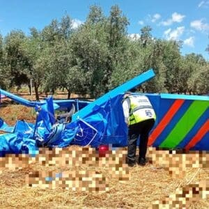 שני גברים נהרגו בהתרסקות מטוס קל סמוך לתל עדשים 24/5/26 (צילום: דוברות זק״א)