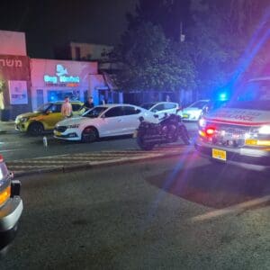 תאונת דרכים בשדרות מוריה בחיפה: הולכת רגל נפצעה קשה 25/5/26 (צילום: תיעוד מבצעי מד״א)