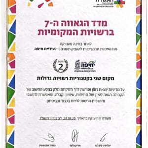 חיפה במקום השני בישראל במדד הגאווה של הרשויות המקומיות – יוסי שלום בבית הנשיא 28/5/26 (צילום: עמוס בן גרשום/לע״מ)