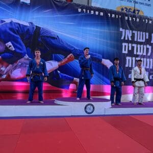 מטר מדליות: ג׳ודוקות מכבי חיפה קטפו שמונה מדליות באליפות ישראל – נועם פרידריך סגן אלוף ישראל עד 81 ק׳ג 31/5/26 (צילום: אלבום פרטי)