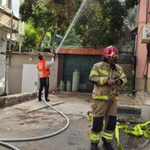 שריפה פרצה בדירה ברחוב הרצל בחיפה 31/5/26 (צילום: איחוד הצלה)