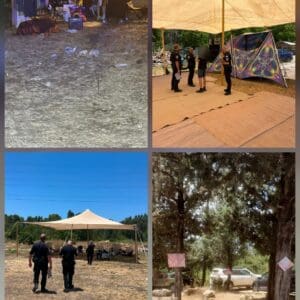 המשטרה סיכלה שלוש מסיבות טבע פיראטיות בסוף השבוע 1/6/26 (צילום: דוברות המשטרה)