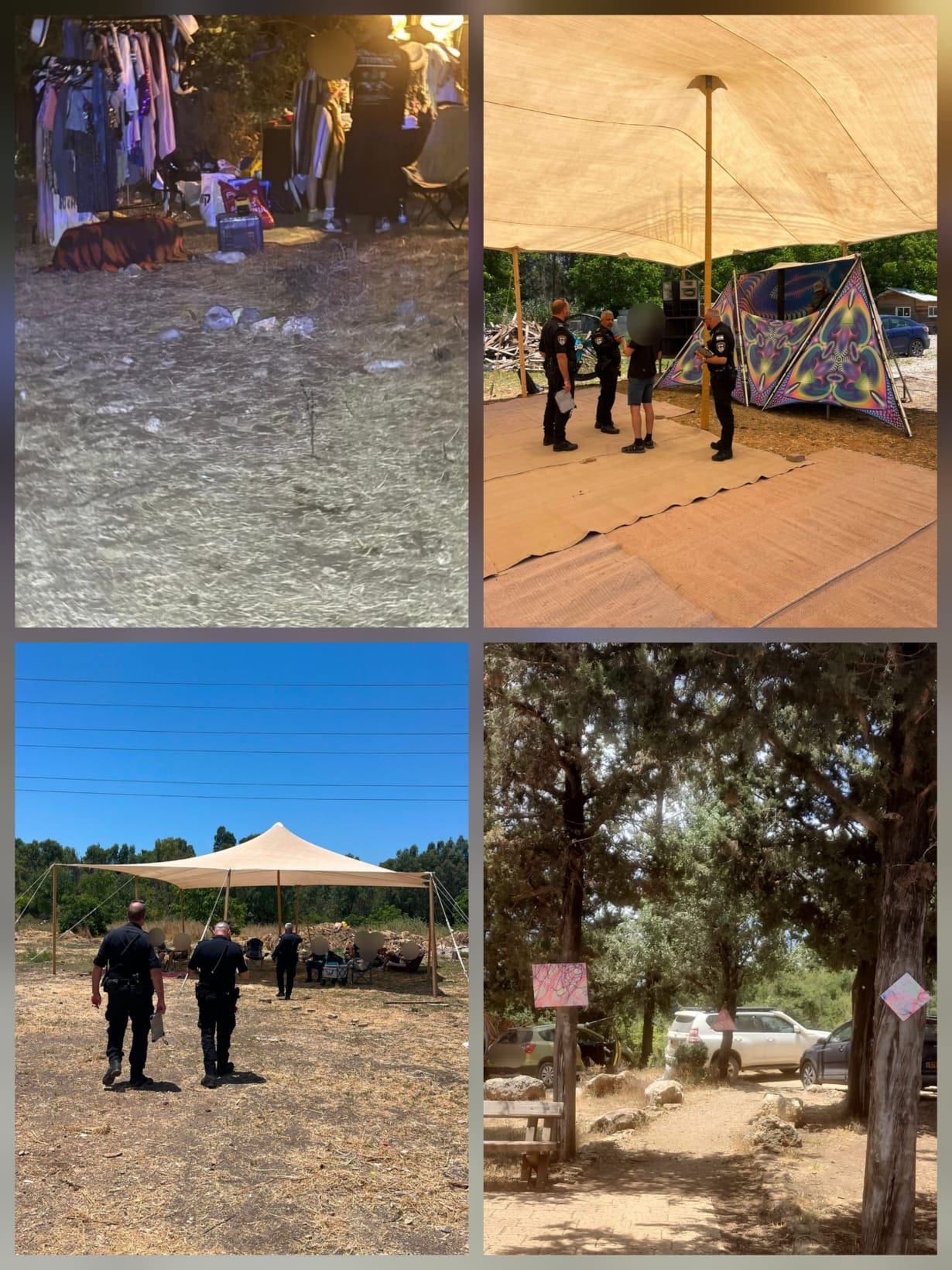 המשטרה סיכלה שלוש מסיבות טבע פיראטיות בסוף השבוע 1/6/26 (צילום: דוברות המשטרה)