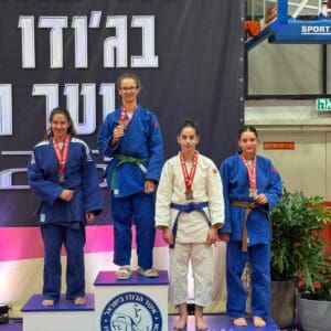 יוניפייט חיפה קטפה 14 מדליות באליפות ישראל בג׳ודו לנוער 2/6/26 (צילום: יוניפייט חיפה)