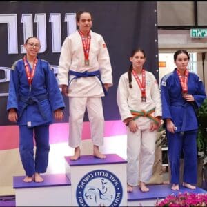 יוניפייט חיפה קטפה 14 מדליות באליפות ישראל בג׳ודו לנוער 2/6/26 (צילום: יוניפייט חיפה)