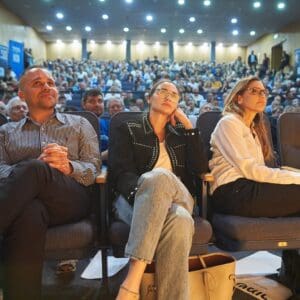 נפתלי בנט קיים כנס של מפלגת ״ביחד״ בחיפה – נפתלי בנט – כנס בחיפה – 2/6/26 2/6/26 (צילום: שרון לייבל)