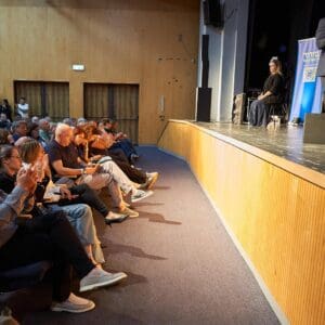 נפתלי בנט קיים כנס של מפלגת ״ביחד״ בחיפה – נפתלי בנט – כנס בחיפה – 2/6/26 2/6/26 (צילום: שרון לייבל)
