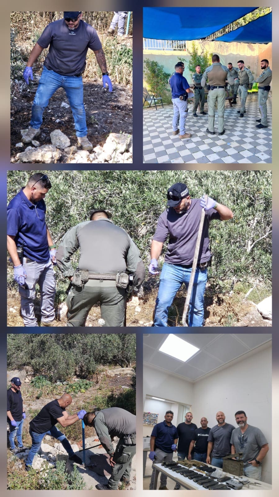 נשק ותחמושת נתפסו בכפרים בצפון – ארבעה חשודים נעצרו 3/6/26 (צילום: דוברות המשטרה)