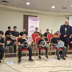 עמותת אלכרמל למוסיקה – דברי ברכה והוקרה לאלבר בלאן (צילום: רחלי אורבך)