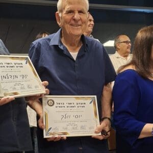 רוטרי כרמל הוקיר אומנים חיפאיים בטקס מרגש 4/6/26 (צילום: יוסי וולך)