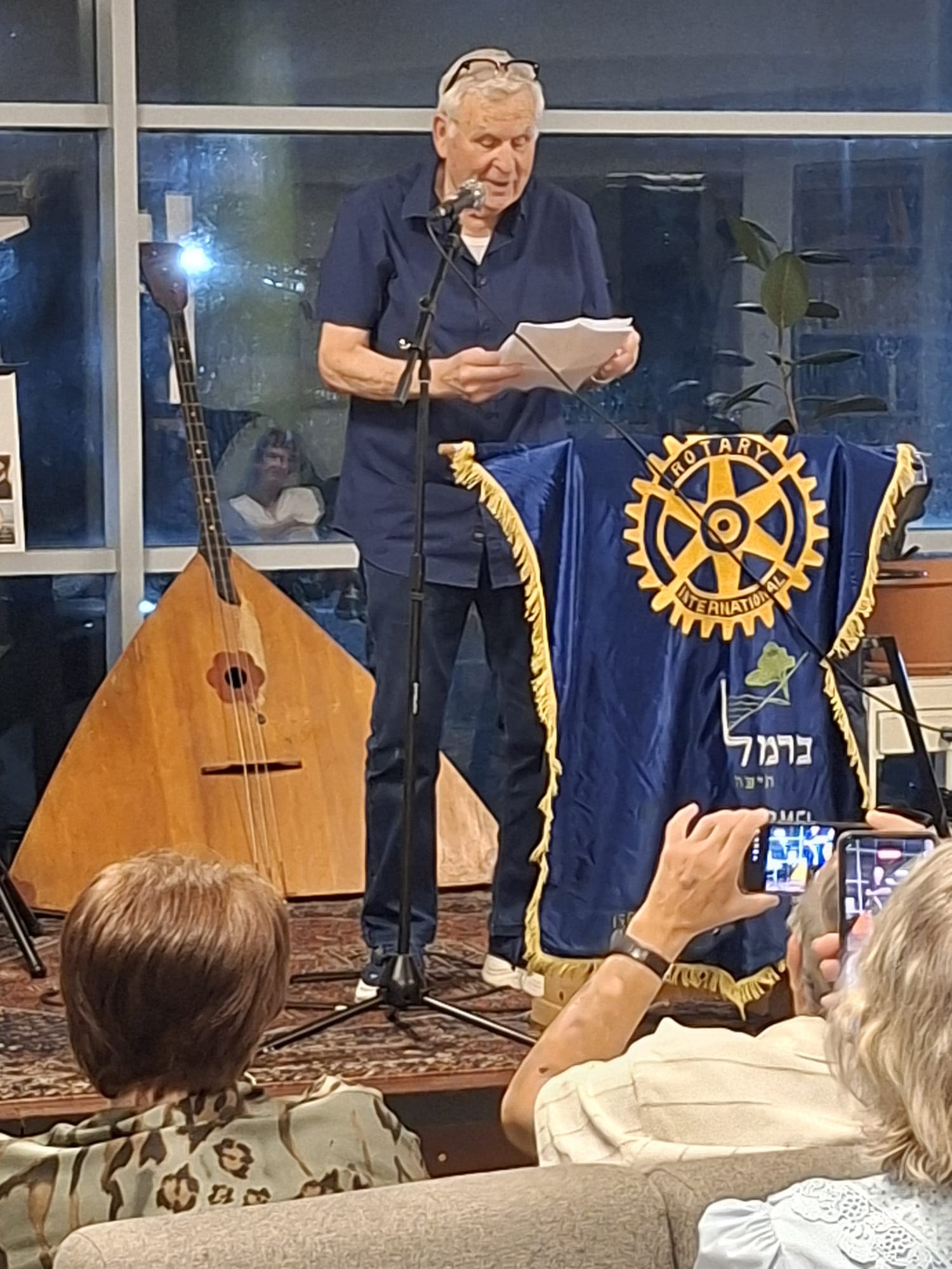רוטרי כרמל הוקיר אומנים חיפאיים בטקס מרגש 4/6/26 (צילום: יוסי וולך)