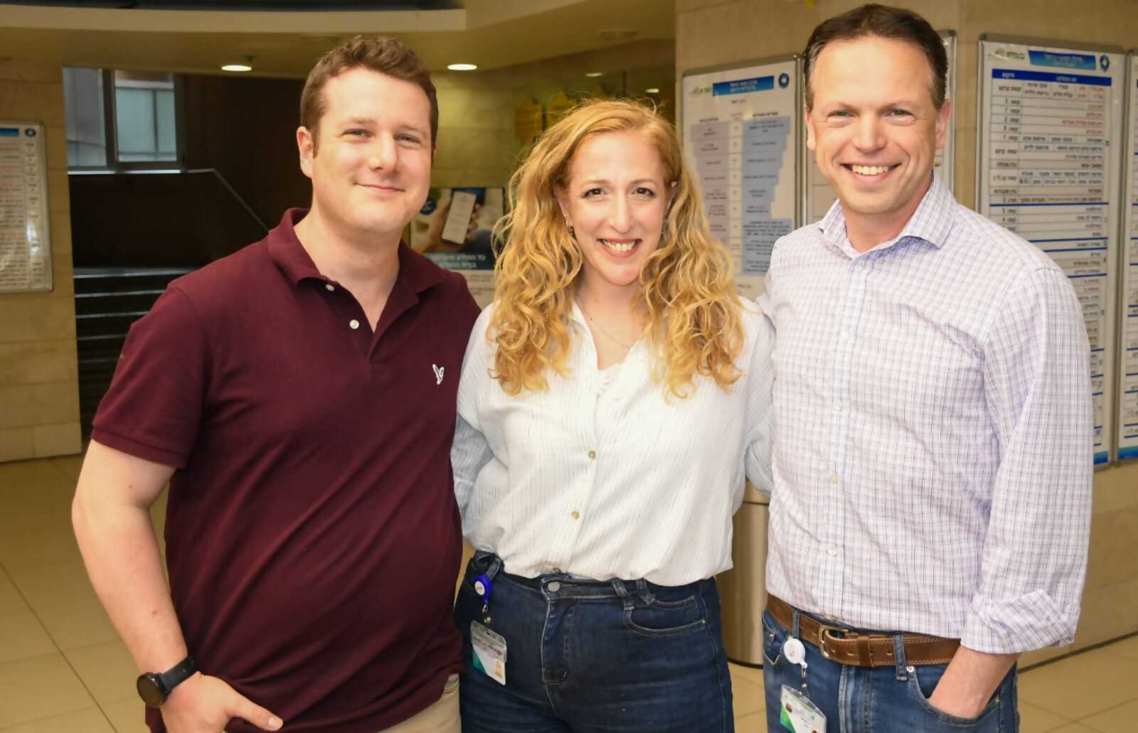 Dr. Ariel Roitman, Moran Rad and Ohad Rechnitz (Photo – Yaron Hazan, Carmel Spokesperson)