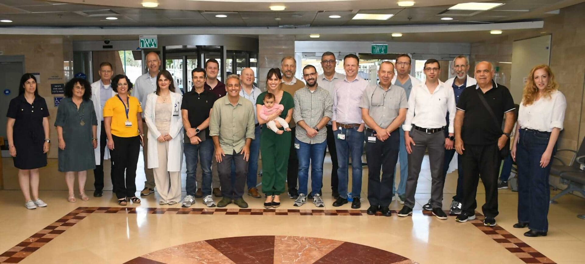 Carmel and Technion administrations with the researchers (Photo – Yaron Hazan, Carmel Spokesperson)