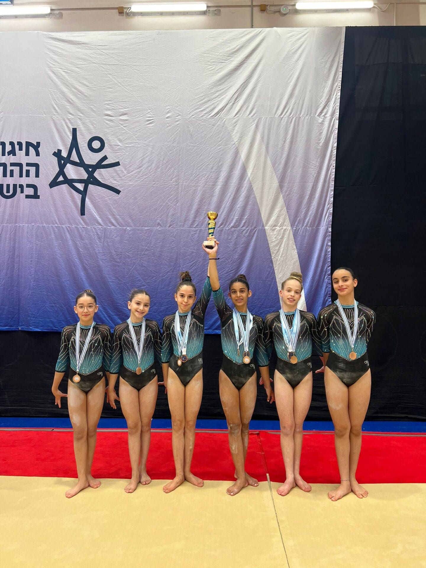 שלל מדליות למכבי חיפה באליפות ישראל בהתעמלות מכשירים 7/6/26 (צילום: קשת שפיגלשטיין)