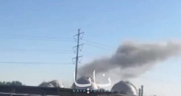 תקיפת מפעל פטרוכימי באירן - בוקר יום ב׳, 8 ביוני 2026 (צילום: רשתות באיראן)