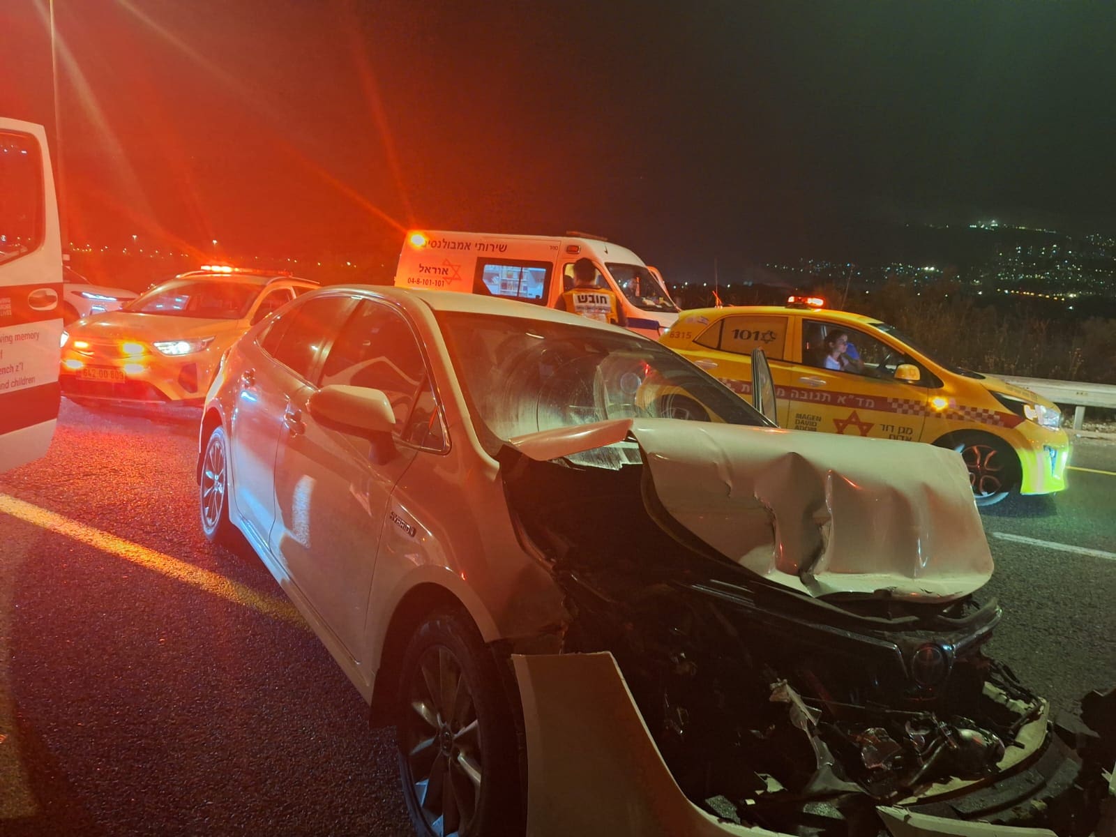 תאונת דרכים בכביש 772: שני פצועים פונו לרמב״ם 8/6/26
