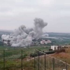 צה״ל ממשיך בתקיפות בדרום לבנון – בוקר יום ג׳, 9/6/26 – העיירה אל-עבסיה (צילום: רשתות חבריות בלבנון)