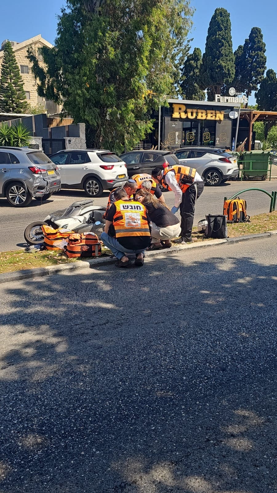 תאונת דרכים בחיפה: רוכב קטנוע נפצע ברחוב טרומפלדור 9/6/26