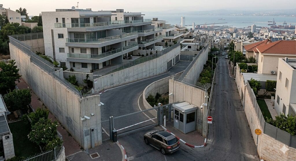 אדריכלות הפחד(צילום : עקב רוב Chat GPT)